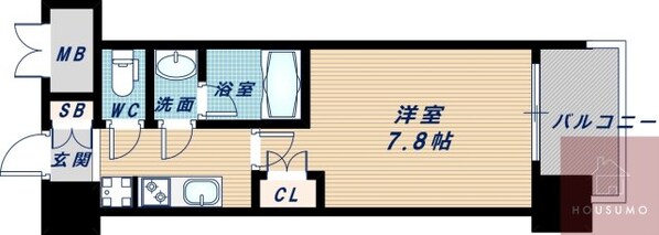 パークフラッツ江坂の物件間取画像